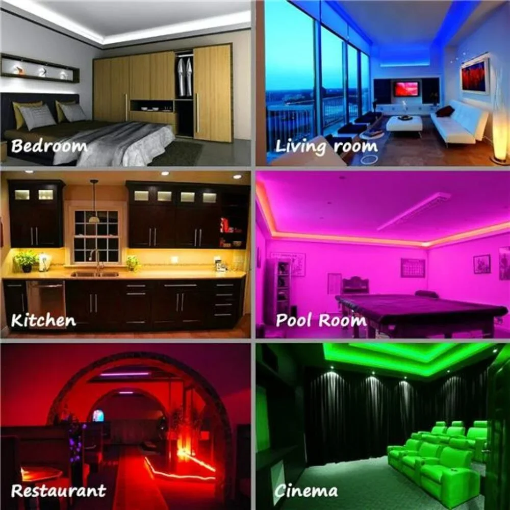 16ft RGB LED rope lights waterproof color changing indoor outdoor remote control